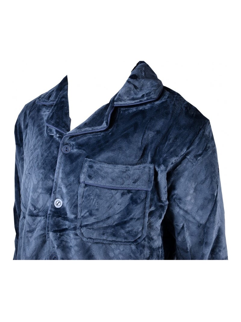 Pijama Hombre POLAR ECO Azul marino - Kiabi