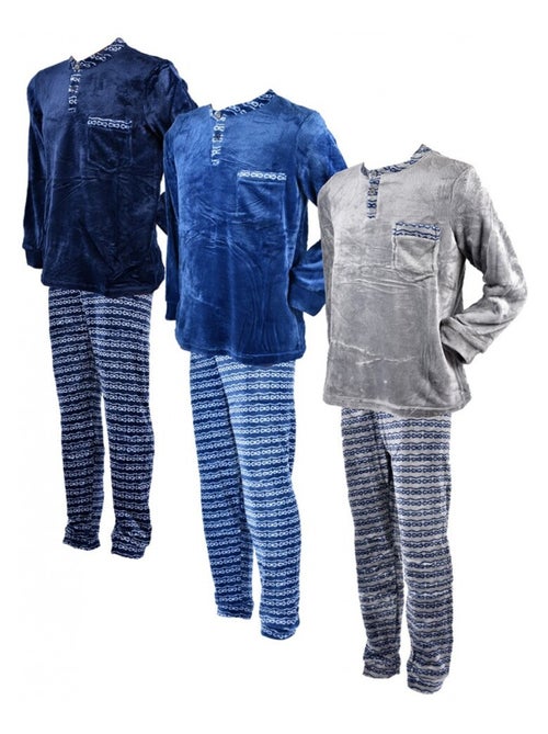 Pijama hombre polar eco KAPPA - Kiabi Pijama hombre polar eco KAPPA - Kiabi