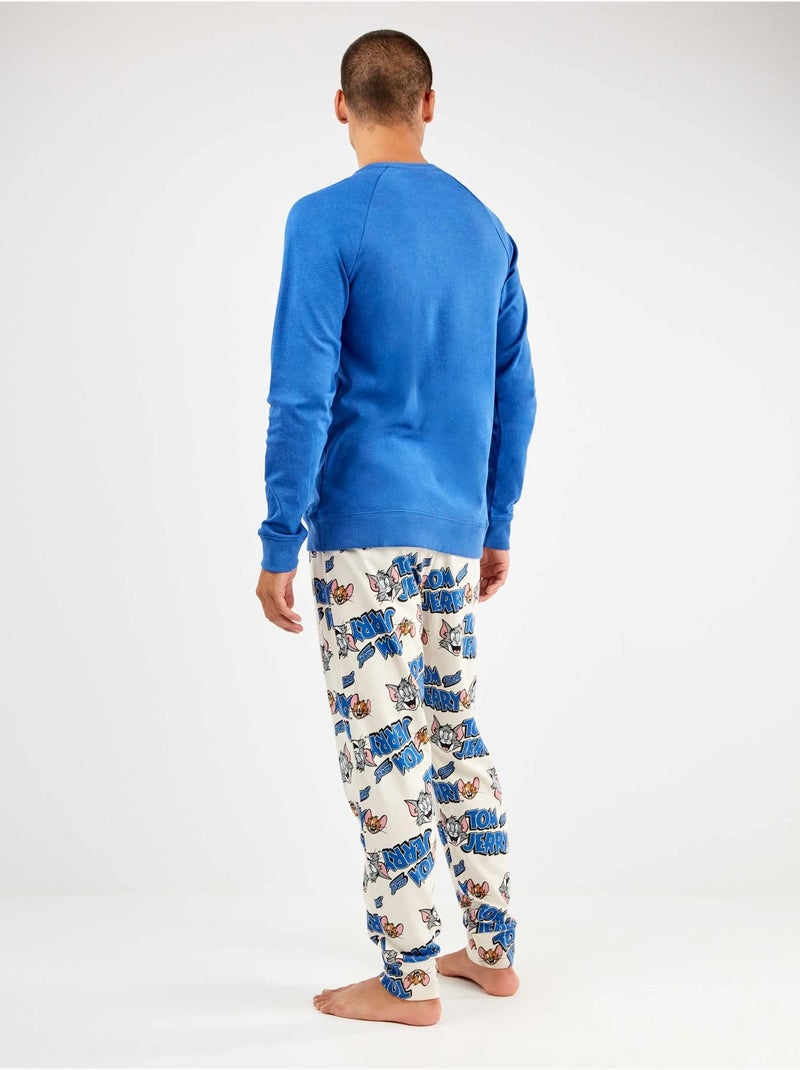 Pijama hombre Tom and Jerry en tejido punto con algod?n Azul - Kiabi