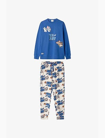 Pijama hombre Tom and Jerry en tejido punto con algodón