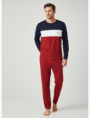 Pijama Hombre Tricolor Microfibra Stretch C2520