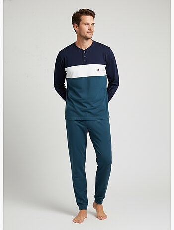 Pijama Hombre Tricolor Microfibra Stretch C2520