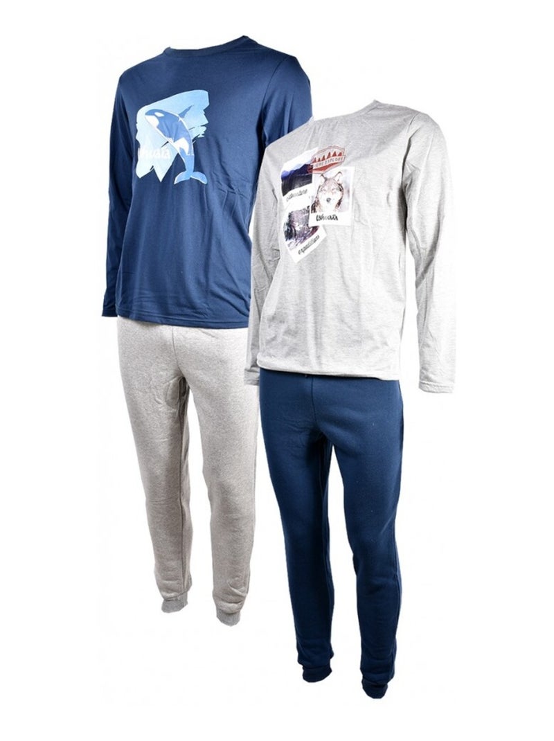 Pijama Hombre USHUAIA Azul marino - Kiabi