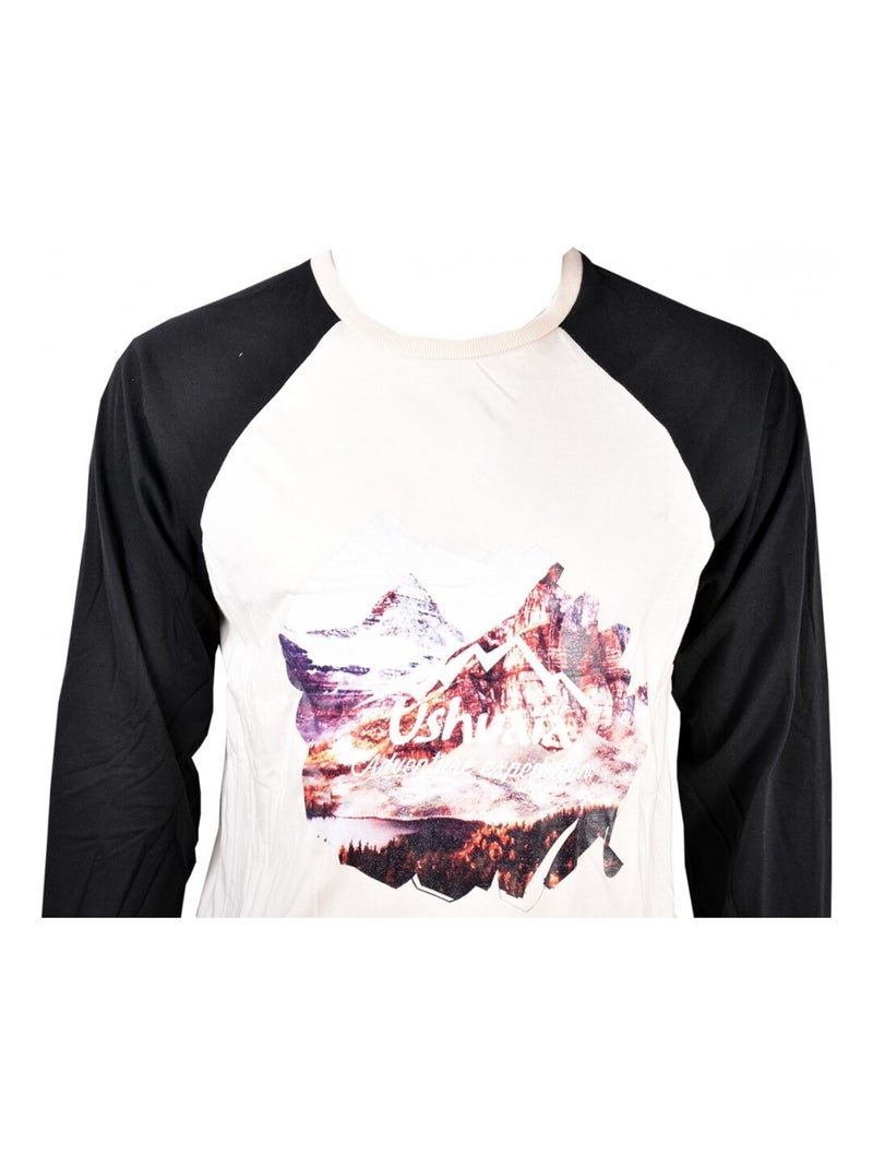 Pijama Hombre USHUAIA Negro Blanco - Kiabi