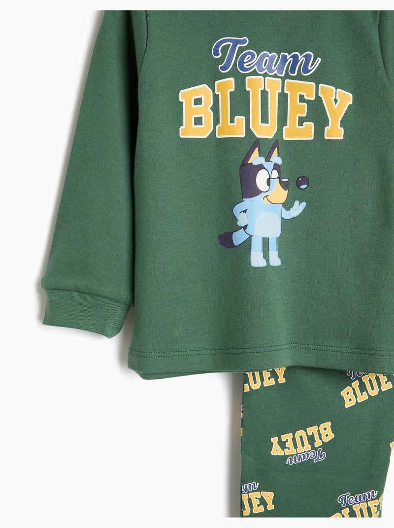 Pijama interlock 'bluey', mo fashion Verde - Kiabi