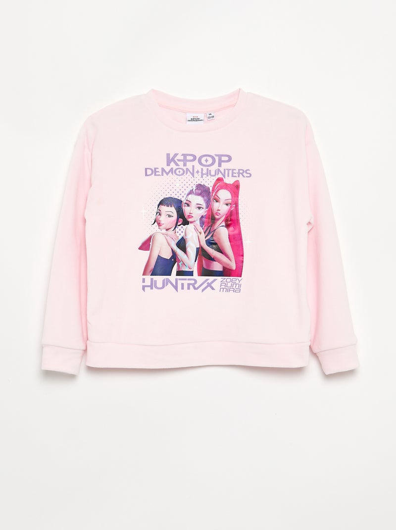 Pijama 'KPop Demon Hunters' 2 piezas - Camiseta de manga larga + pantalón Rosa - Kiabi