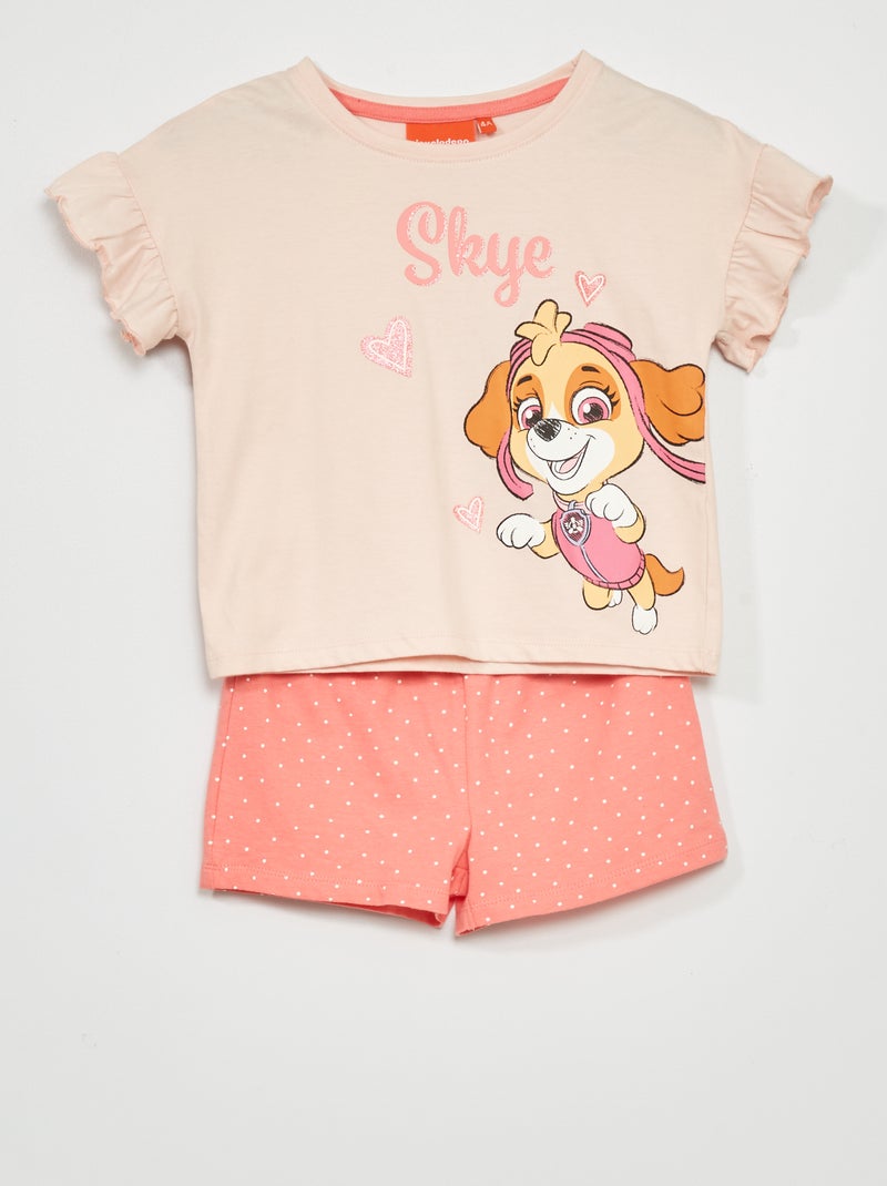 Pijama 'La Patrulla Canina' - 2 piezas rosa - Kiabi