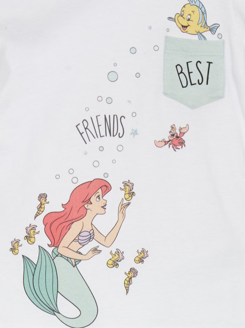 Pijama 'La Sirenita' 'Disney' - 2 piezas blanco/verde - Kiabi