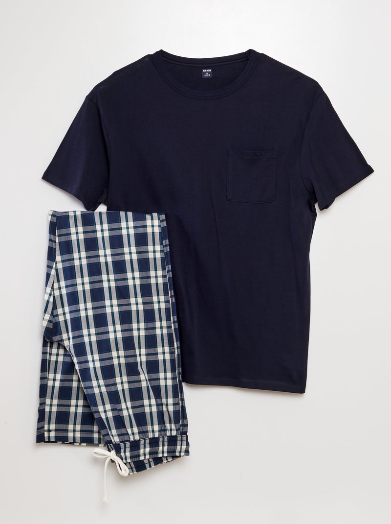 Pijama largo - 2 piezas AZUL - Kiabi