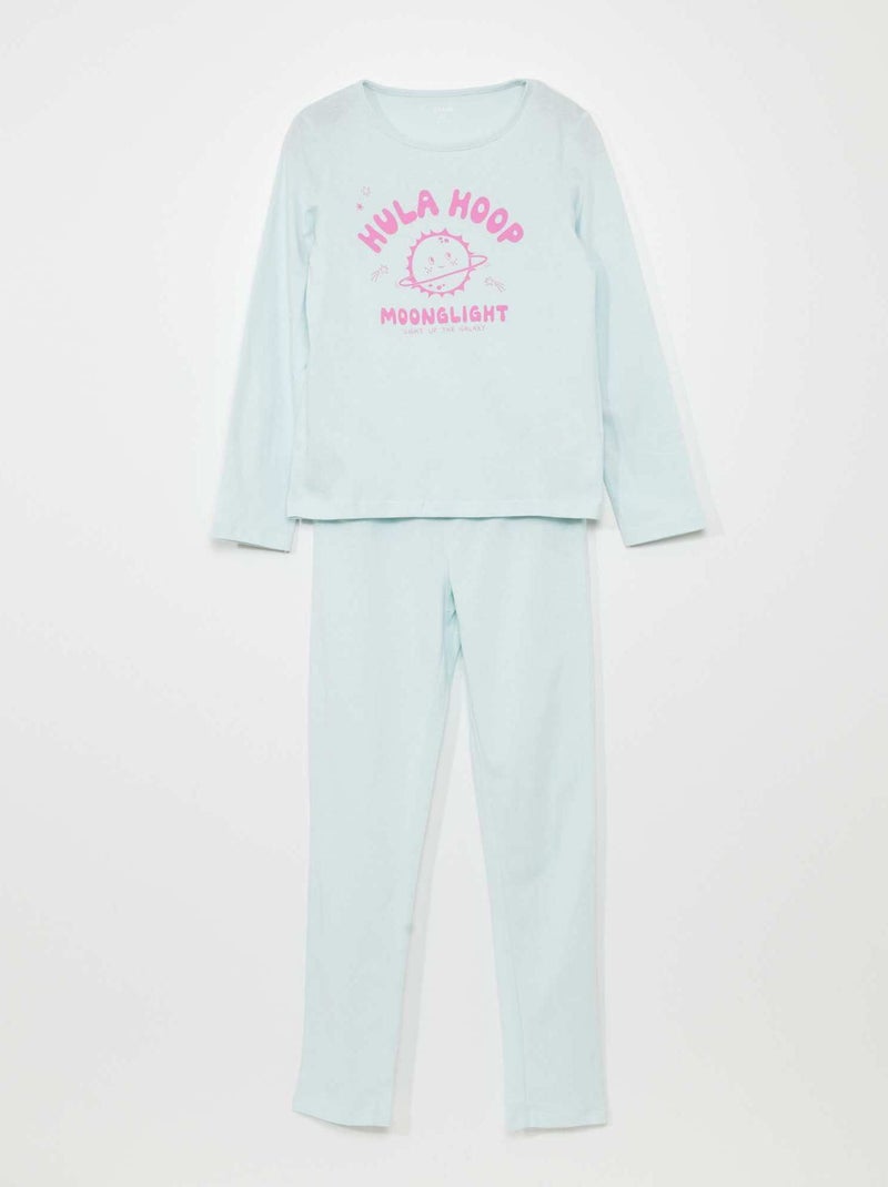 Pijama largo - 2 piezas AZUL - Kiabi