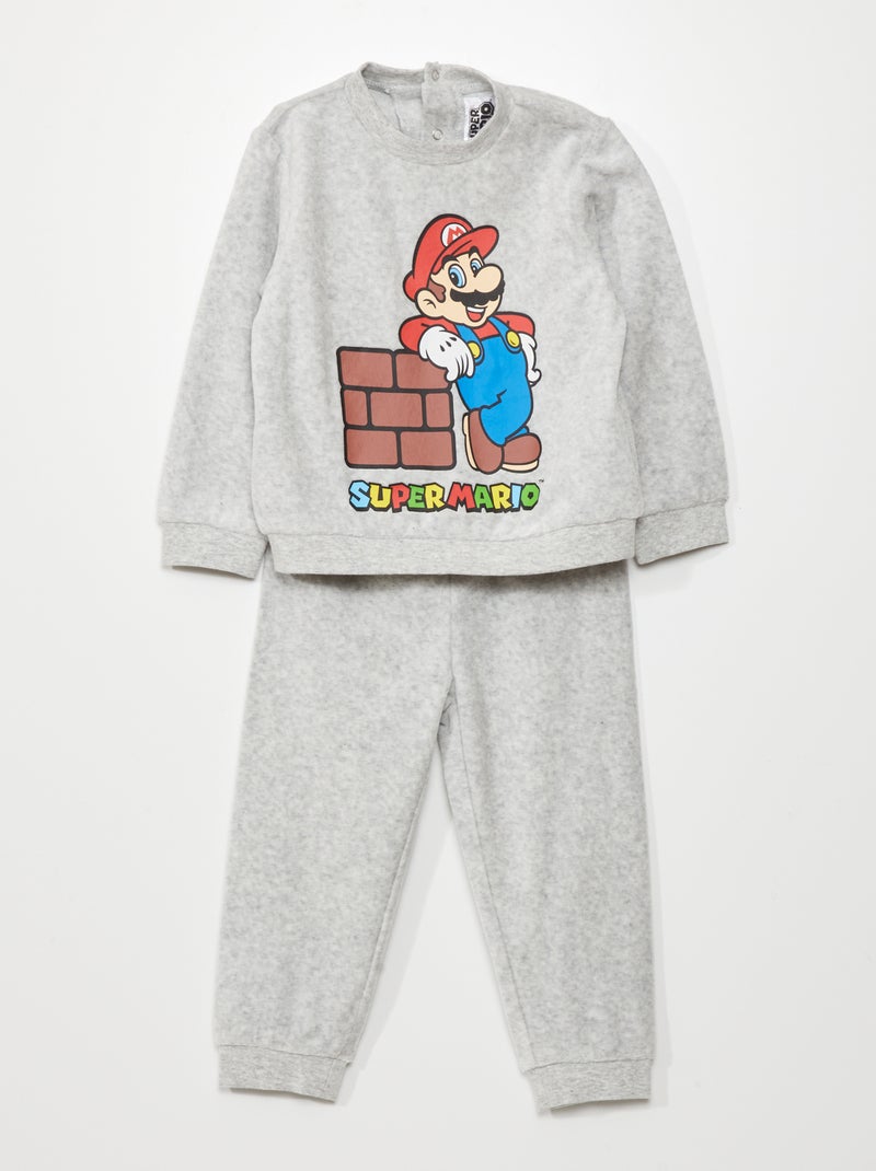 Pijama largo - Estampado de 'Mario' - 2 piezas AZUL - Kiabi