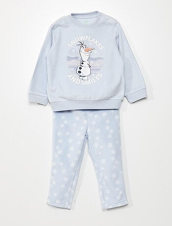 Pijama largo - estampado 'Olaf' - 2 piezas - Kiabi