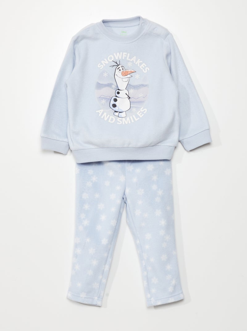 Pijama largo - estampado 'Olaf' - 2 piezas AZUL - Kiabi