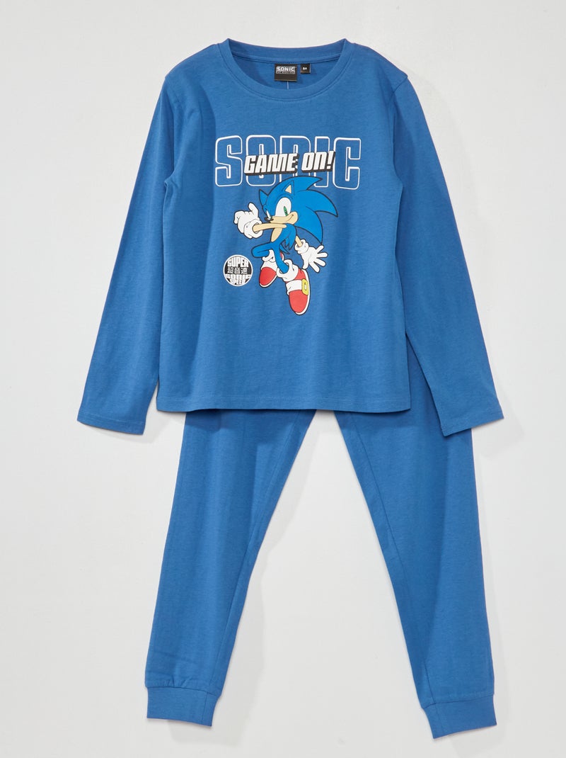 Pijama largo - 'Sonic' - 2 piezas AZUL - Kiabi