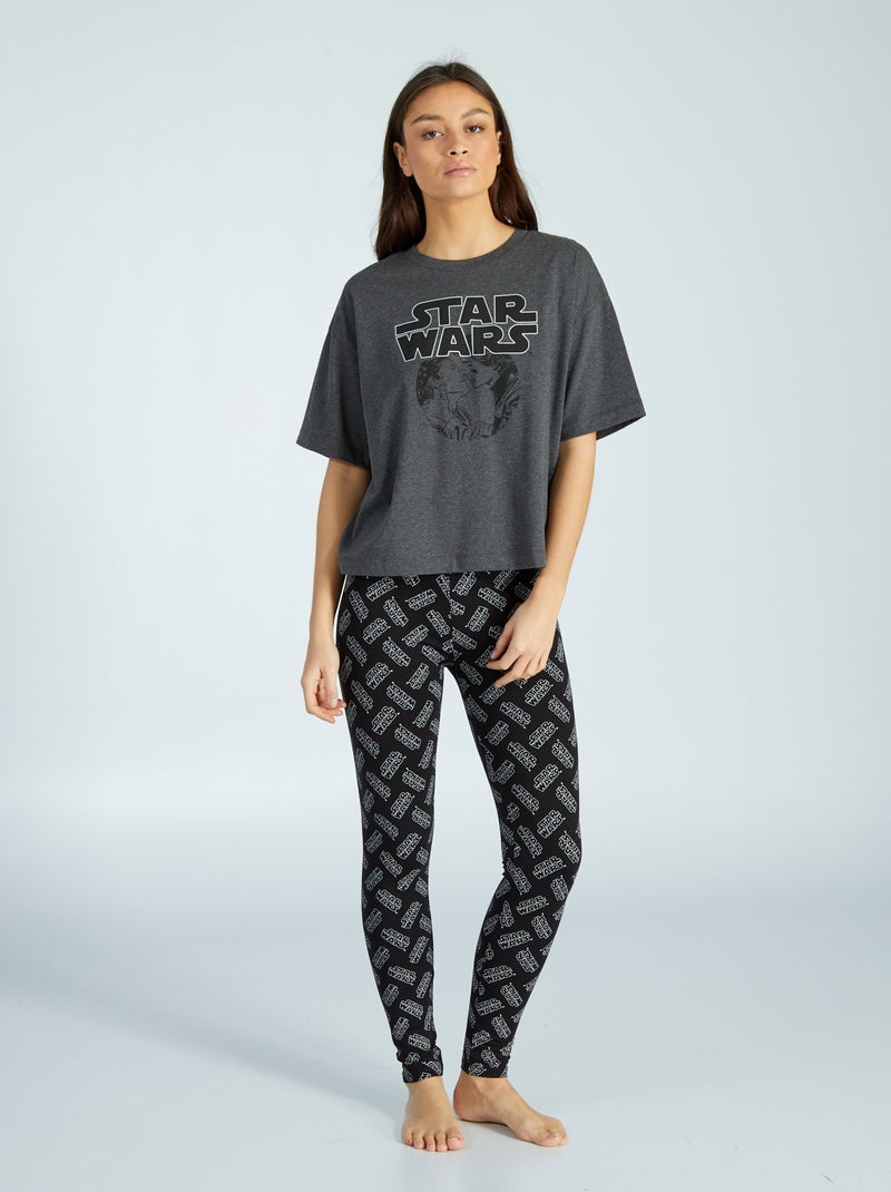 Pijama largo - 'Star Wars' - 2 piezas GRIS - Kiabi