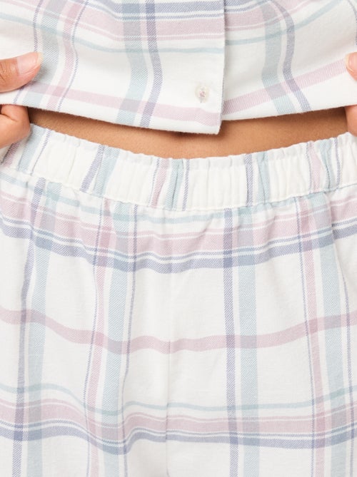 Pijama largo 2 piezas blusa + pantalón - 2 piezas - Kiabi