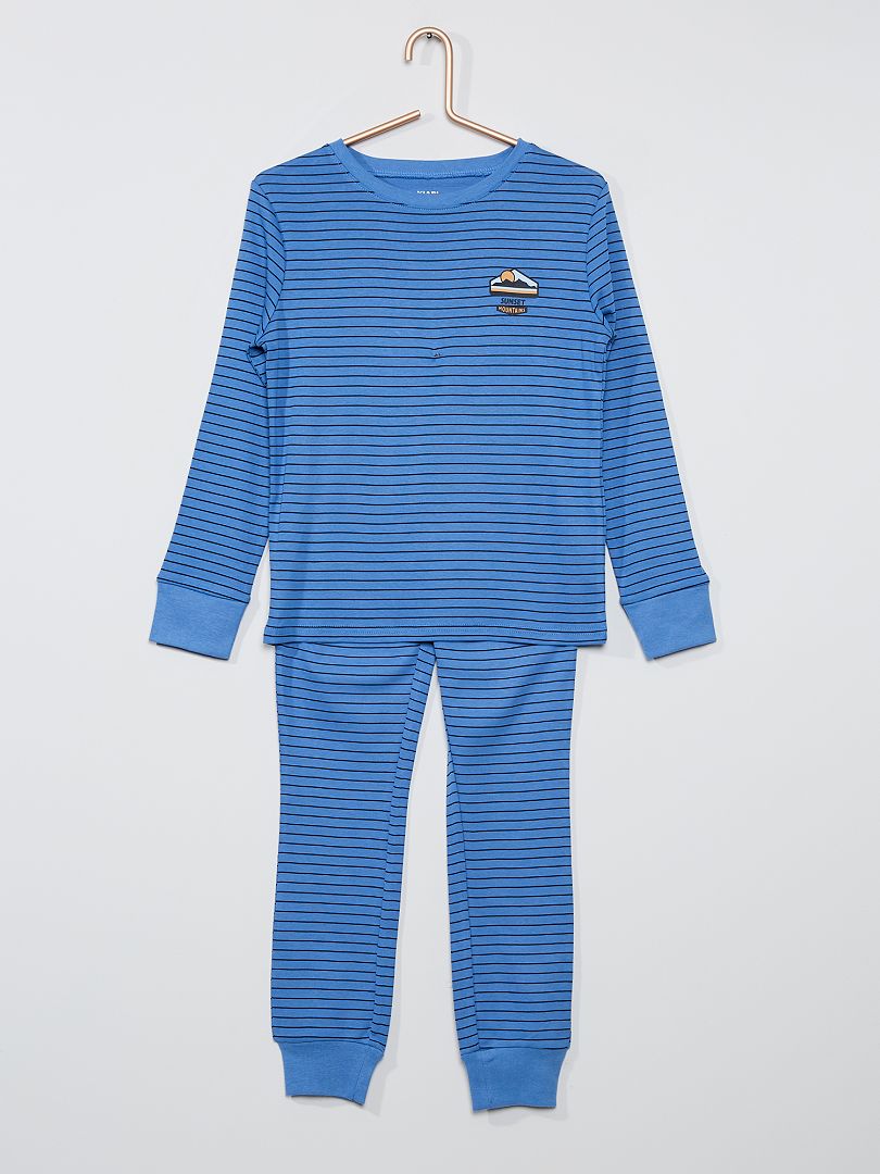 Pijama largo AZUL - Kiabi