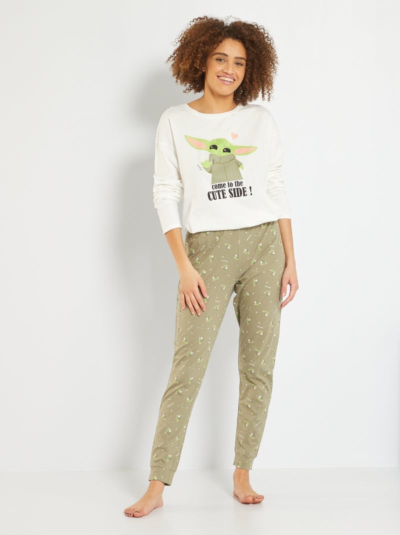 Pijama largo 'Baby Yoda' BLANCO - Kiabi