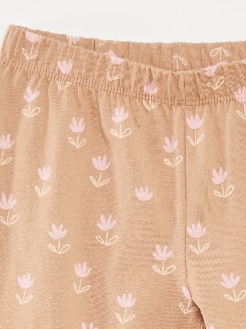 Pijama largo 'Bambi' 'Disney' - 2 piezas Beige - Kiabi