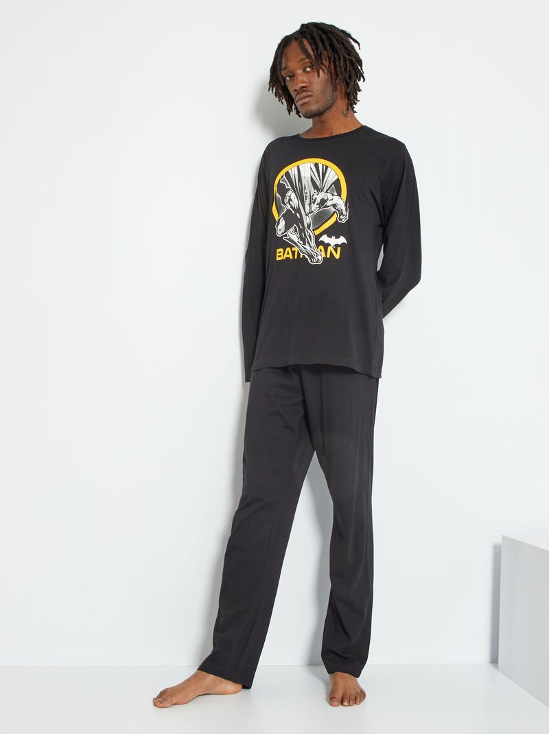 Pijama largo 'Batman' - 2 piezas negro - Kiabi