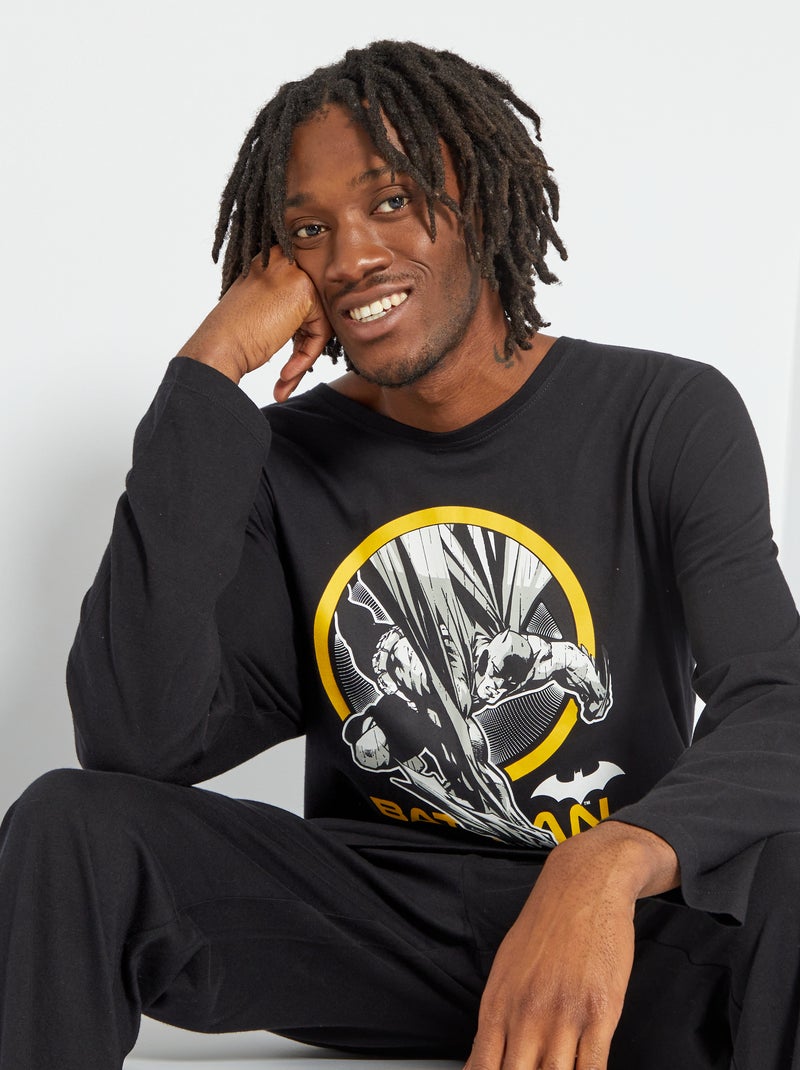 Pijama largo 'Batman' - 2 piezas negro - Kiabi