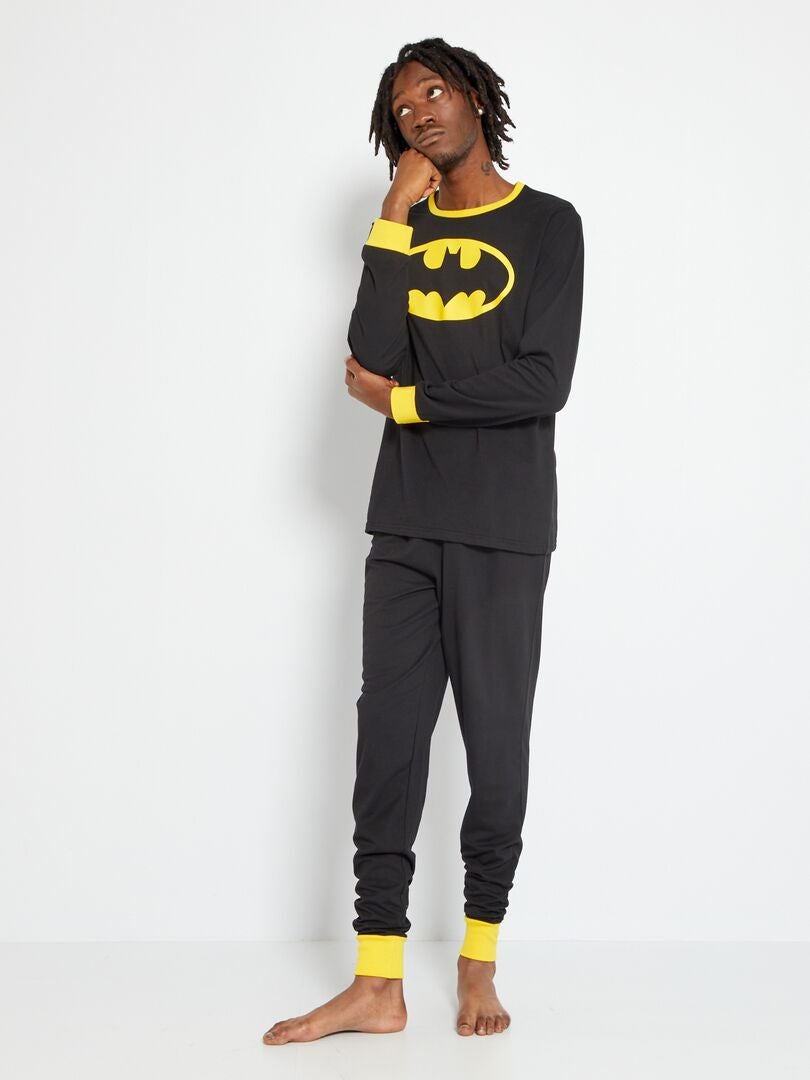 Pijama largo 'Batman' de punto - 2 piezas - NEGRO - Kiabi €