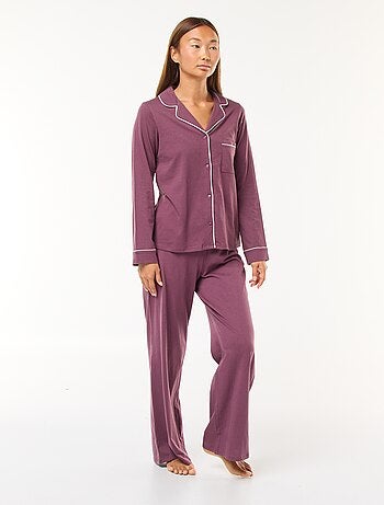 Pijama largo camisa + pantalón - 2 piezas