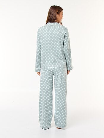 Pijama largo camisa + pantalón - 2 piezas