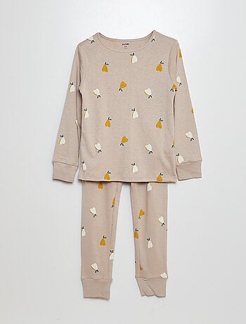 Pijama largo camiseta + pantalón - 2 piezas