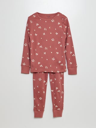 Pijama largo camiseta + pantalón - 2 piezas