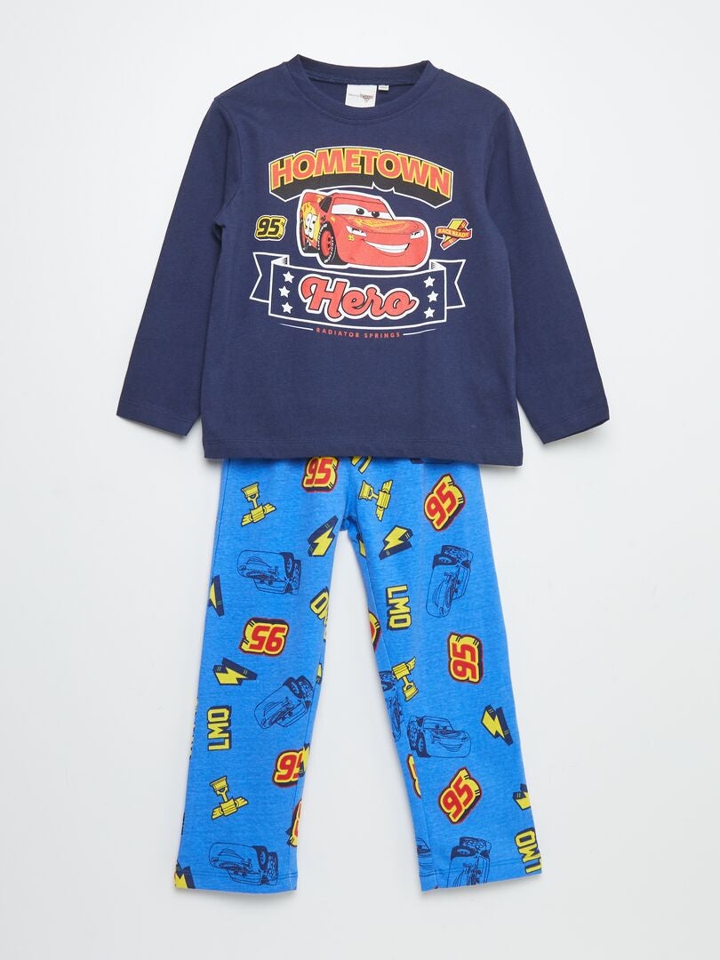 Pijama largo 'Cars' camiseta + pantalón - 2 piezas AZUL - Kiabi