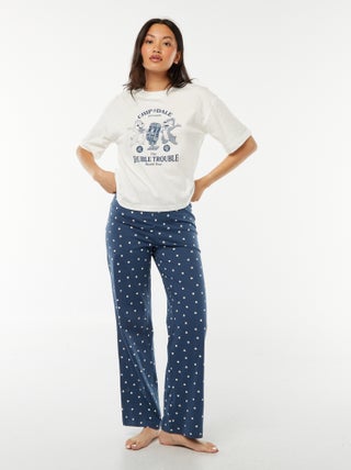 Pijama largo 'Chip y Chop' - 2 piezas