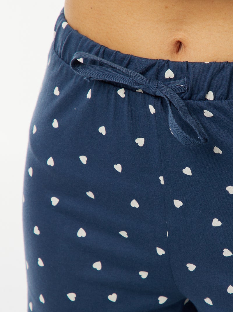 Pijama largo 'Chip y Chop' - 2 piezas Azul - Kiabi