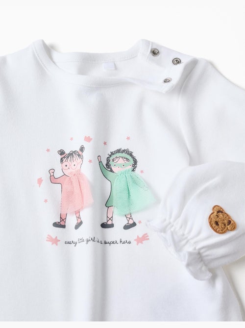 Pijama largo con estampado - Kiabi