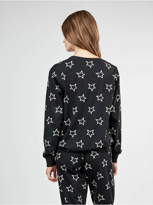 Pijama largo con estampado de estrellas - Kiabi
