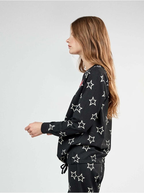 Pijama largo con estampado de estrellas - Kiabi