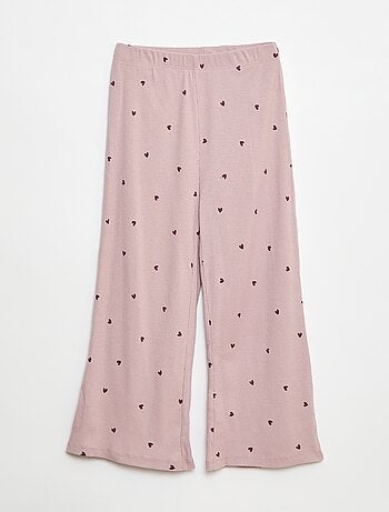 Pijama largo con estampado de rayas - 2 piezas