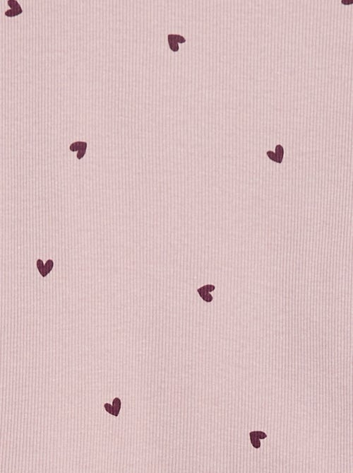 Pijama largo con estampado de rayas - 2 piezas - Kiabi