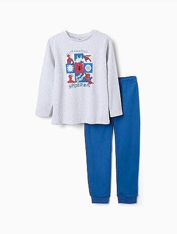 Pijama largo con estampado de Spider-Man que brilla en la oscuridad