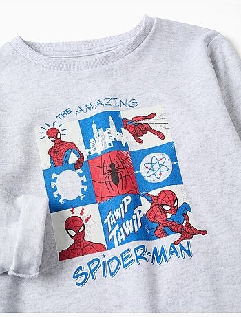 Pijama largo con estampado de Spider-Man que brilla en la oscuridad