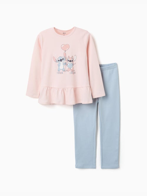Pijama largo con estampado de Stitch que brilla en la oscuridad - Kiabi