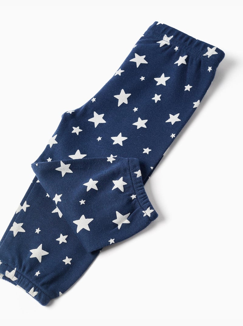 Pijama largo con estrellas Blanco - Kiabi