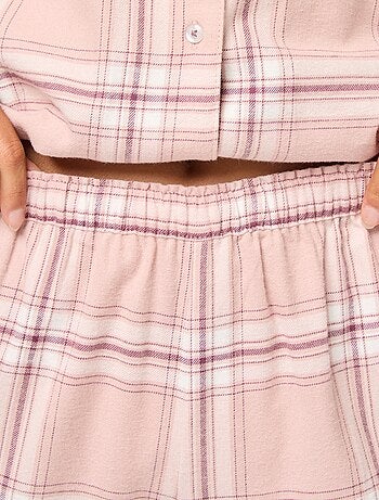 Pijama largo de 2 piezas camisa + pantalón - 2 piezas
