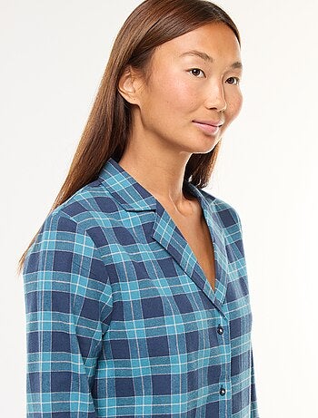 Pijama largo de 2 piezas camisa + pantalón - 2 piezas