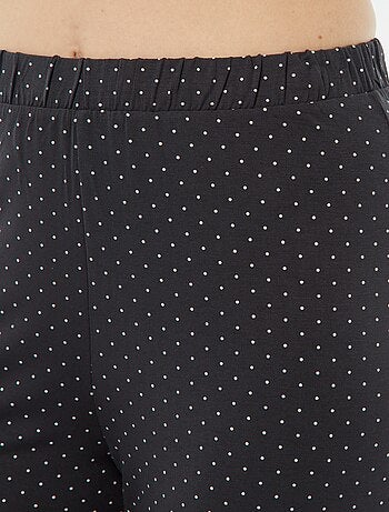 Pijama largo de 2 piezas de punto extrafluido