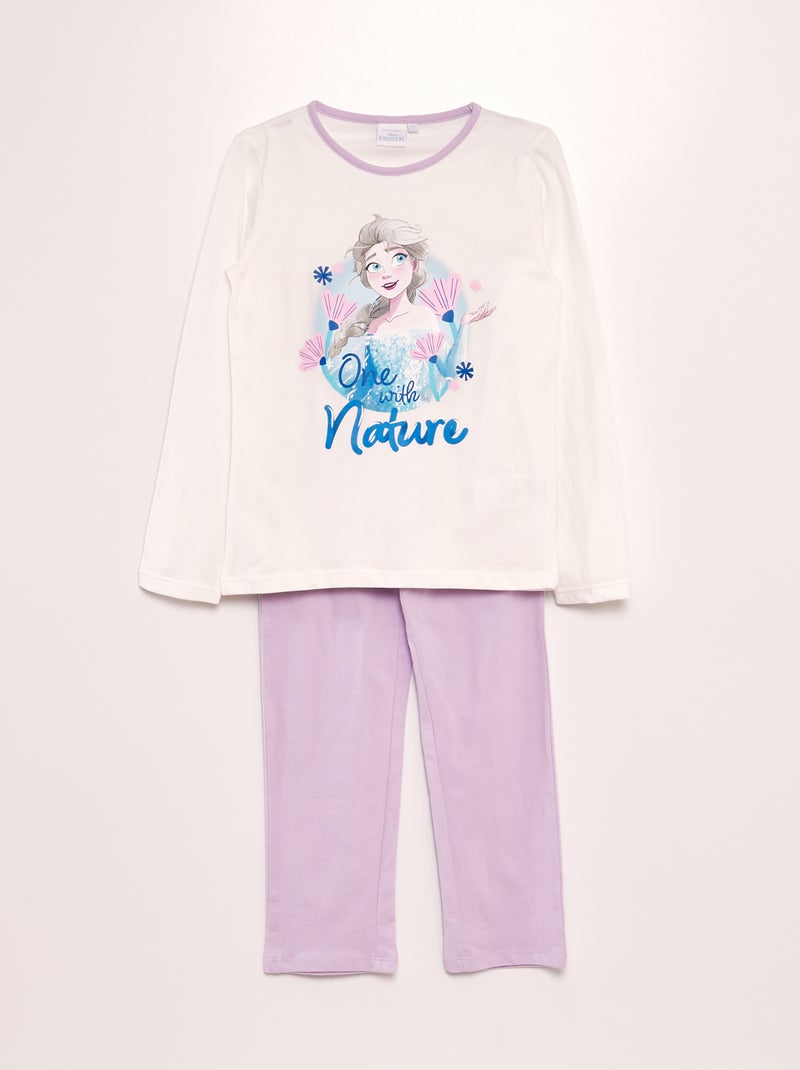 Pijama largo de 2 piezas 'Frozen' BLANCO - Kiabi