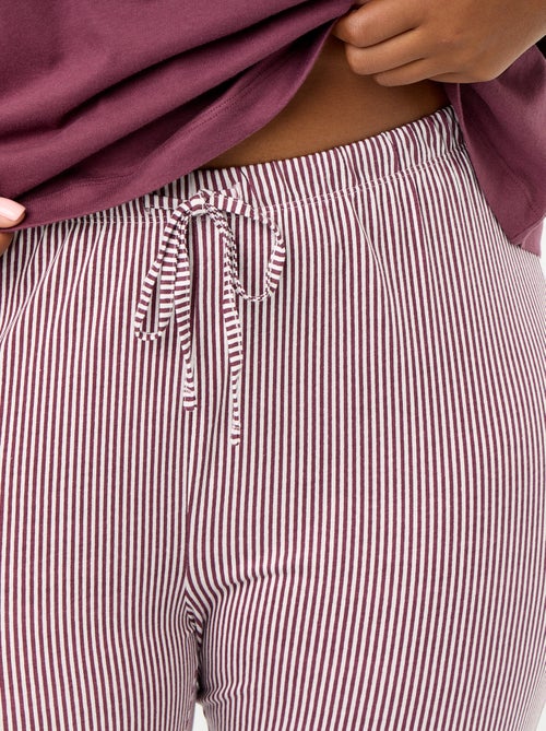 Pijama largo de 2 piezas rayado - Kiabi Pijama largo de 2 piezas rayado - Kiabi