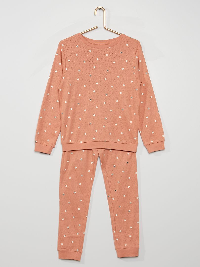 Pijama largo de 2 piezas ROJO - Kiabi