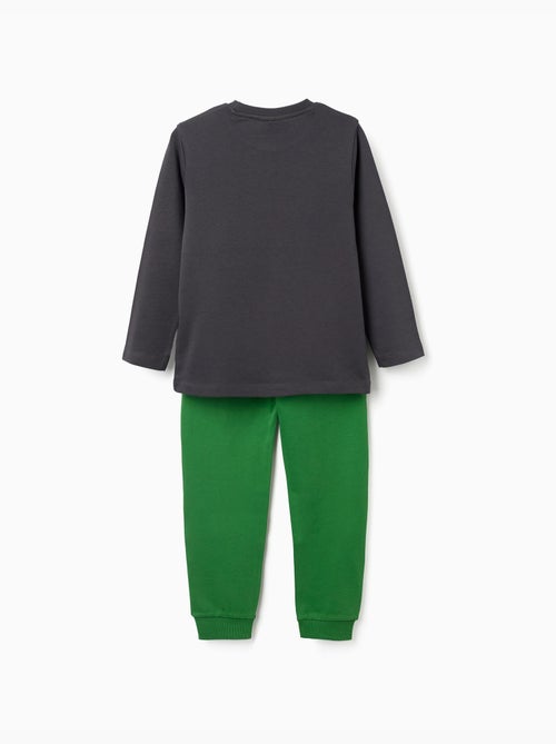 Pijama largo de algodón con estampado Minecraft - Kiabi