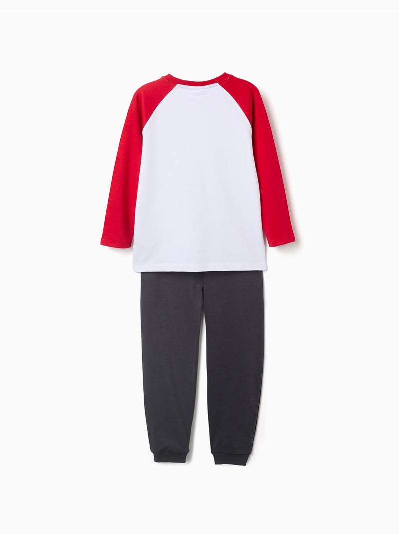 Pijama largo de algodón con estampado Pokémon Blanco - Kiabi